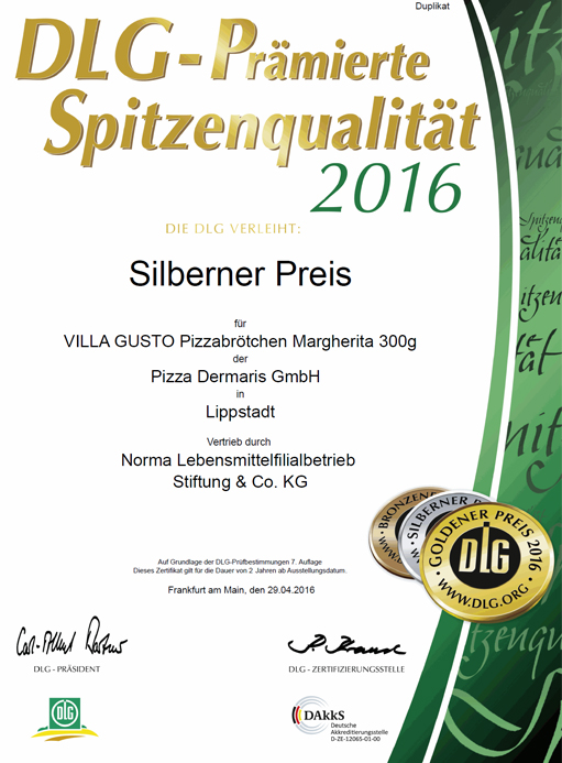 DERMARIS DLG Silbener Preis 2016